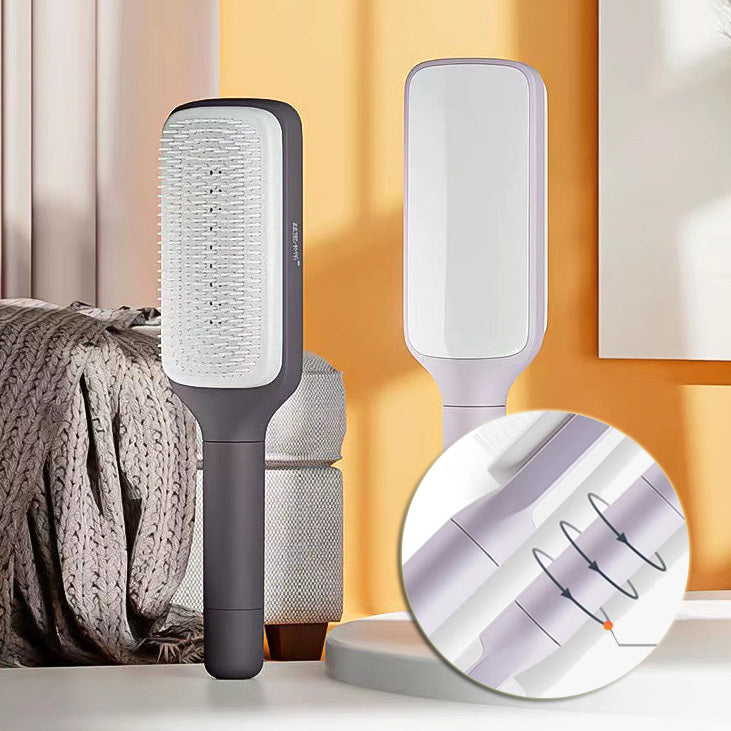 4 In 1 Self Cleaning Hair Brush New Self-Cleaning Anti-Static Massage Comb