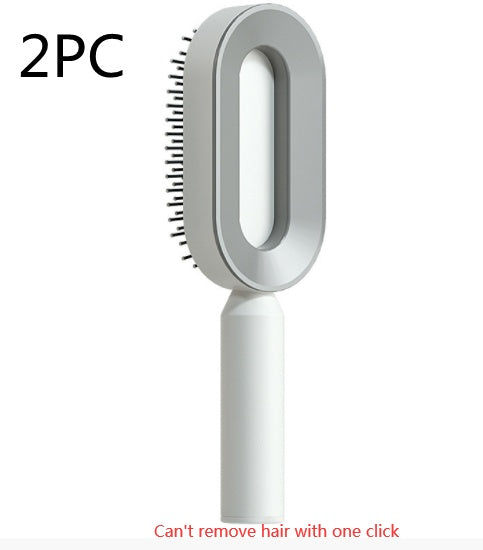 Self Cleaning Hair Brush For Women One-key